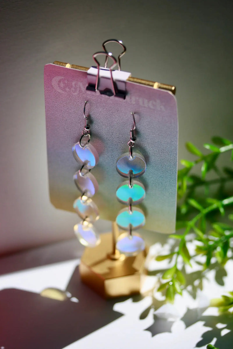 Iridescent Dot Earrings