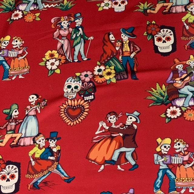 media vuelta sew bonita alexander henry fabric calaveras 