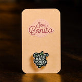 sew bonita acrylic pin plant magic woman