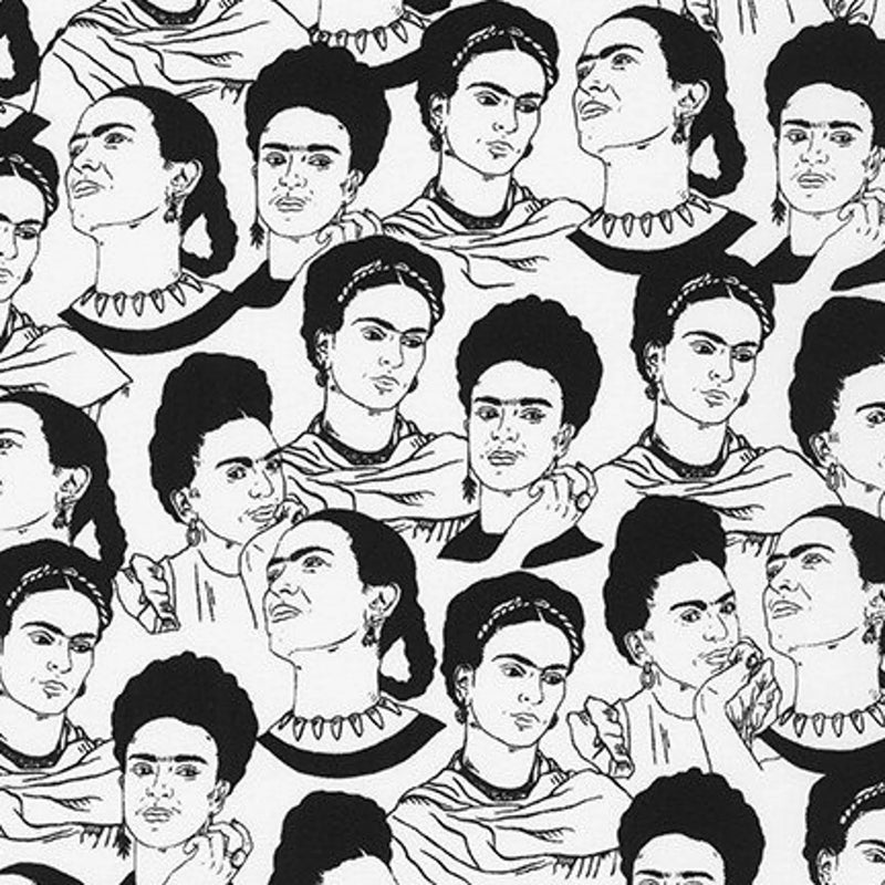 F2022 Frida All Over - Black and White