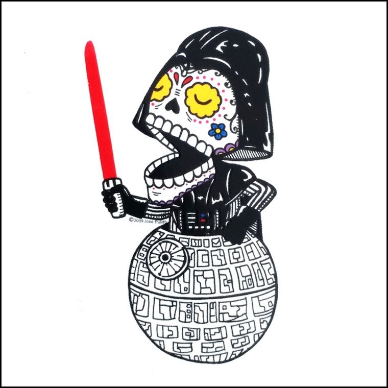 Darth Vader Muertos Sticker