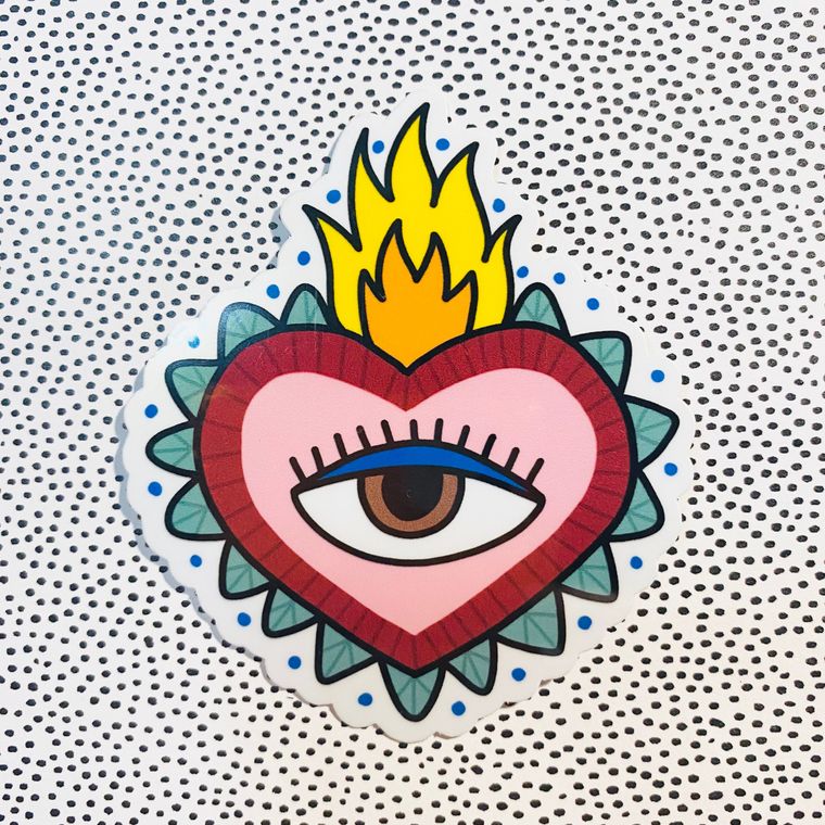 Mexican Heart Sticker